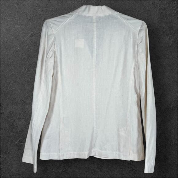 Vince Three Button Down Linen Silk Blend Single Breasted Blazer 4 NWT - Picture 3 of 12
